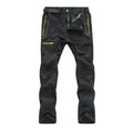 Pantalón masculino ligero de secado rápido, gris/verde