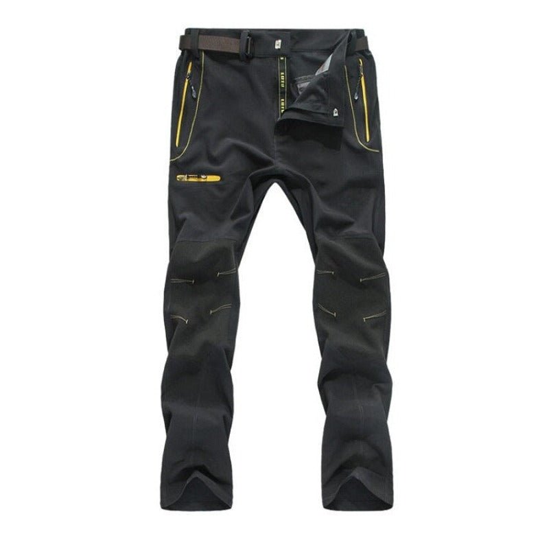 Pantalón masculino ligero de secado rápido, gris/verde