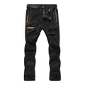 Pantalón masculino ligero de secado rápido, negro.