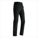 Pantalón femenino, tejido de poliéster con forro interno de fleece, impermeable y resistente al viento, negro.