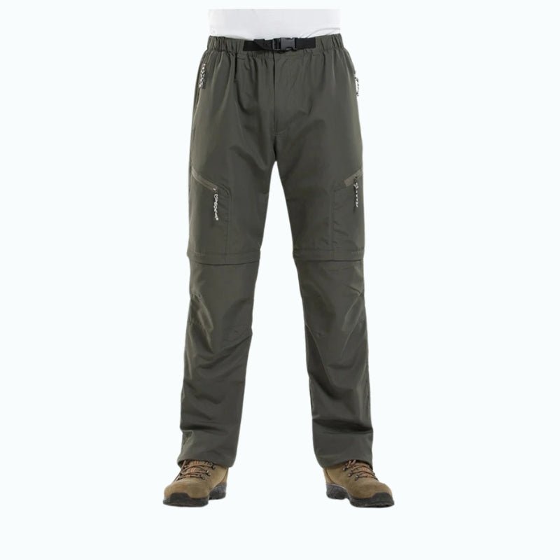 Pantalón bermuda masculino con tejido Quick Dry, verde.