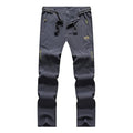 Pantalón elástico, secado rápido, gris oscuro.
