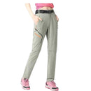 Pantalón bermuda femenino 2 en 1, con alta elasticidad, secado rápido, transpirable e impermeable, verde oliva.