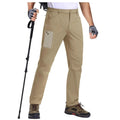 Pantalón masculino ligero y transpirable, con tejido resistente al desgaste, caqui.