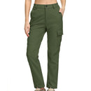 Pantalón cargo térmico para mujer,
tejido de poliéster, forro polar.
Verde