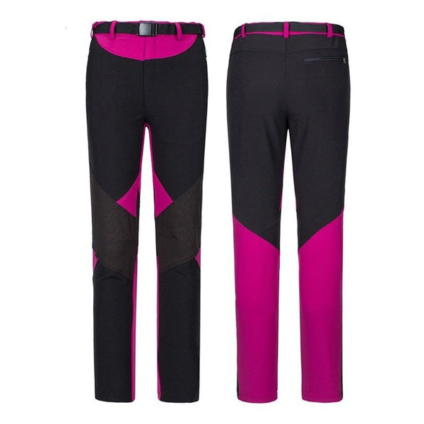 Pantalón com tejido IceDry de alta tecnología transpirable e impermeable - rosa/negro.
