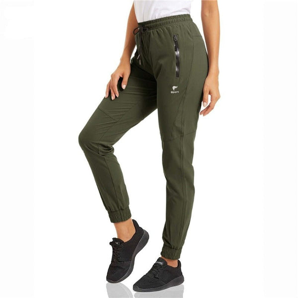 Pantalones jogger de mujer - verde