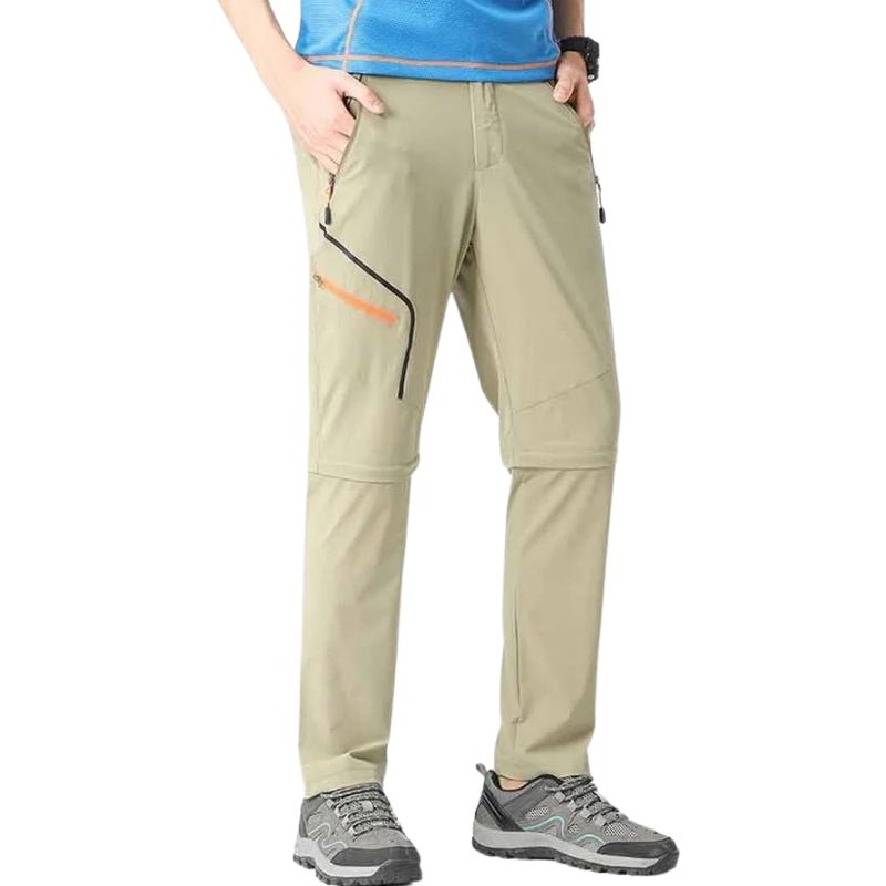 Pantalón Herick - Caqui  - Pantalón corto de hombre 2 en 1, de alta elasticidad, de secado rápido, transpirable e impermeable.
