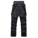 Pantalones de nieve impermeables para hombre, garantiza comodidad y movilidad durante el uso - Negro