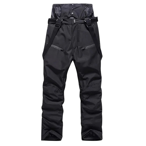 Pantalones de nieve impermeables para hombre, garantiza comodidad y movilidad durante el uso - Negro