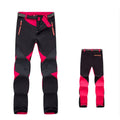 Pantalón térmico ligero y cómodo para mujer, impermeable, cálido y a prueba de viento - Rojo