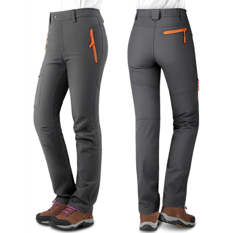Pantalón térmico impermeable para mujer en color gris