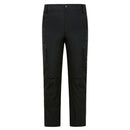 Pantalón de hombre 2 en 1, con forro térmico desmontable - Negro