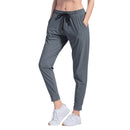 Pantalones de mujer súper confort.
Modelo con tira al tobillo acanalada - Gris