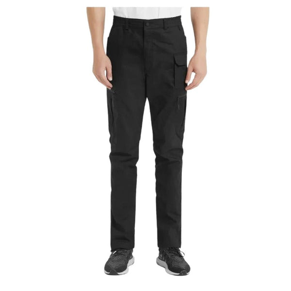Pantalones de hombre, múltiples bolsillos, bolsillos laterales en las piernas con cremallera.