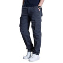 Calça masculina cargo, alta resistência, durabilidade - gris.