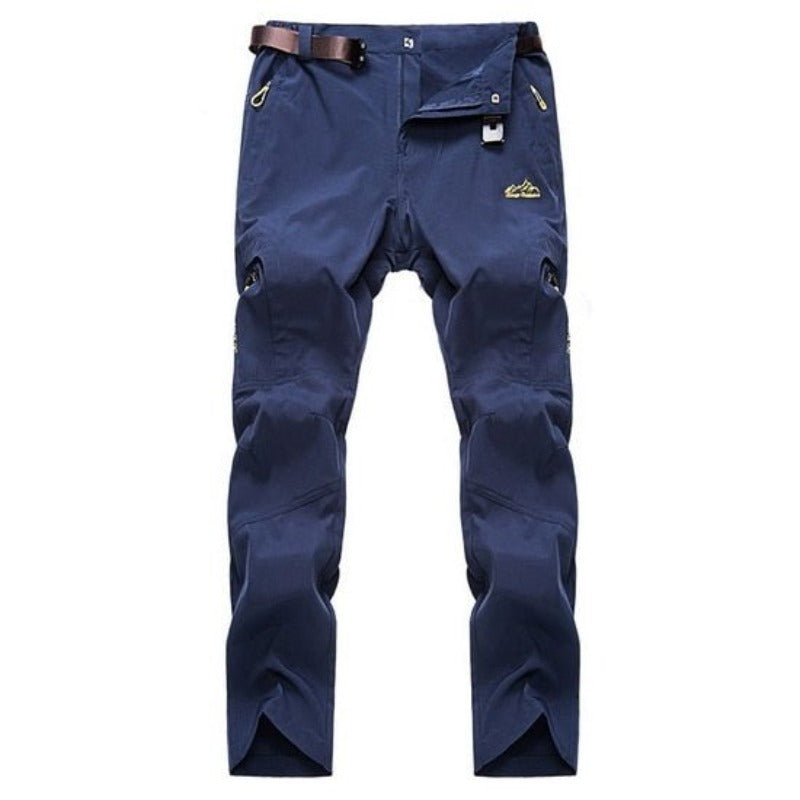 Pantalón elástico, secado rápido, azul marino.