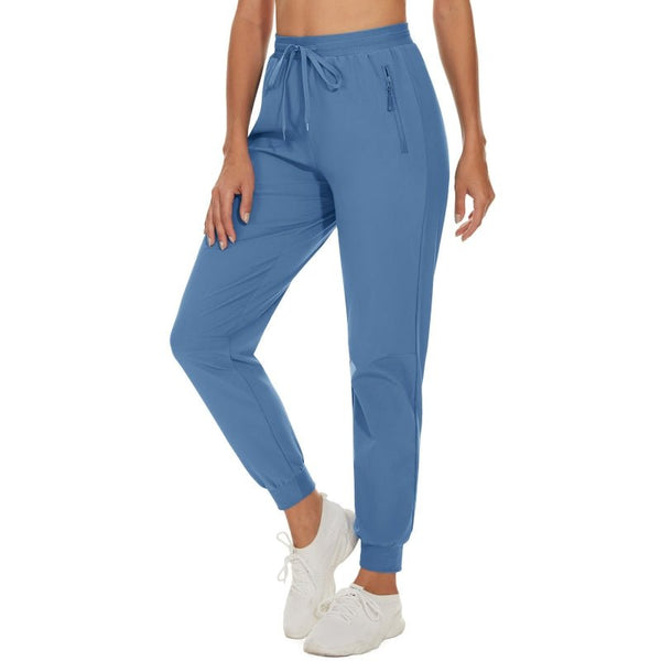 Pantalón de mujer con cinturilla elástica - Azul