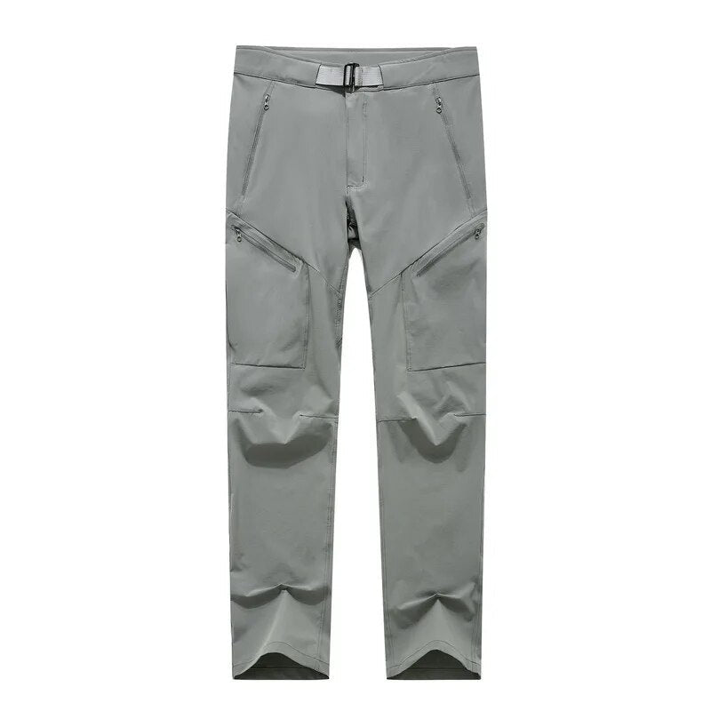 Pantalón de mujer de secado rápido, con protección solar UV, ligero y cómodo - gris.
