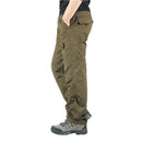 Pantalones cargo para hombre - marrón