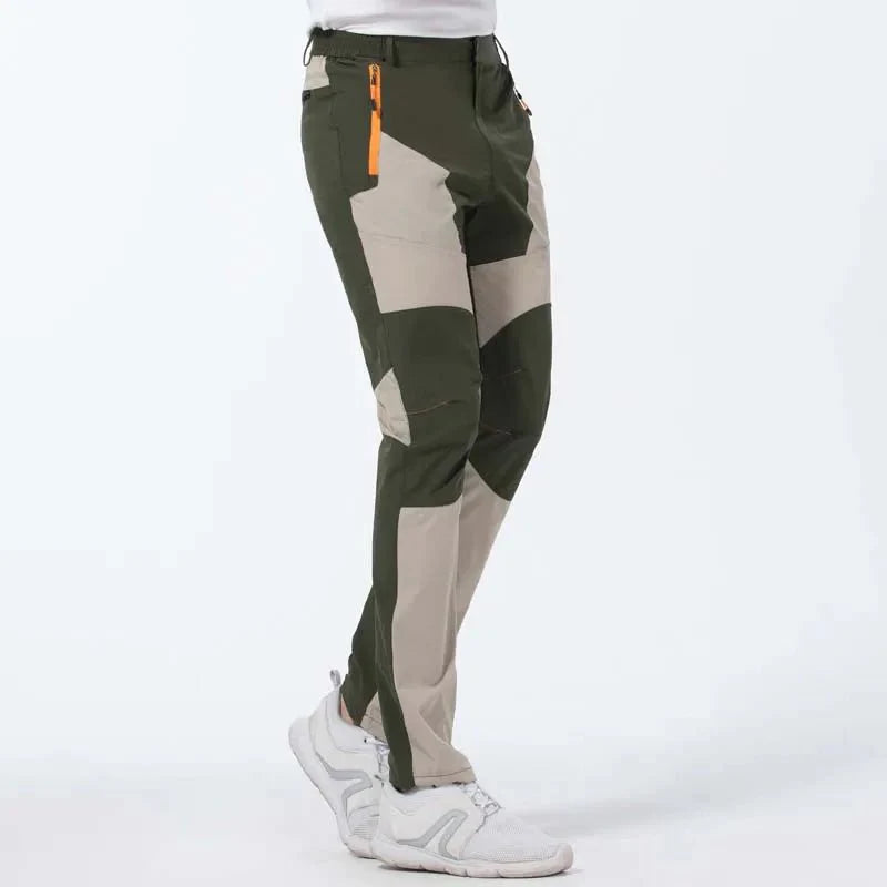 Los pantalones de hombre son de tela ligera, transpirable y resistente al desgaste - verde/caqui