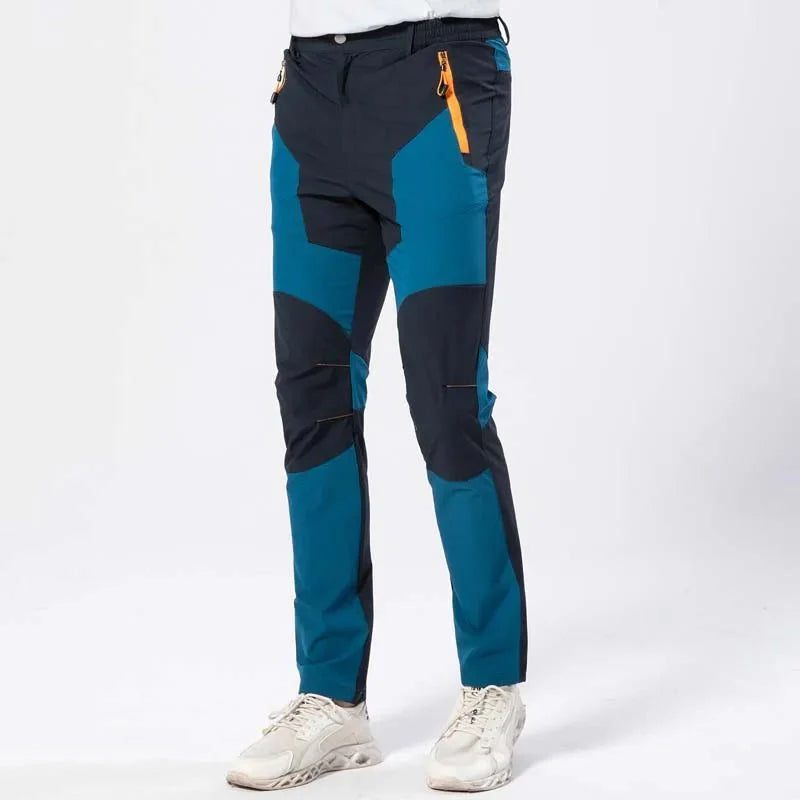 Los pantalones de hombre son de tela ligera, transpirable y resistente al desgaste - azul marino/azul