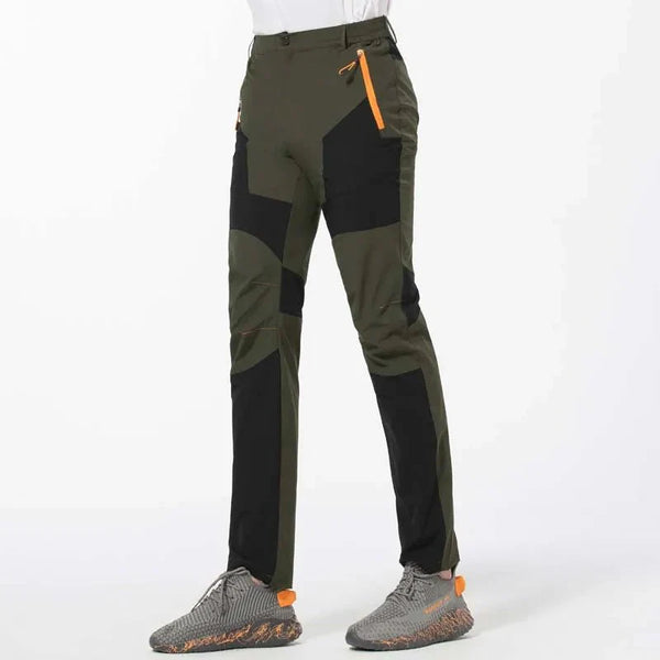 Los pantalones de hombre son de tela ligera, transpirable y resistente al desgaste - verde/negro