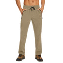 Pantalones deportiva para hombre,
ligero, elástico y de secado rápido - caqui