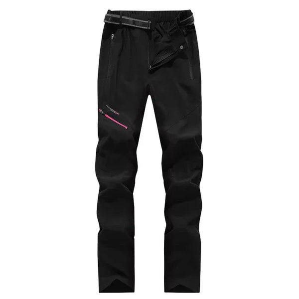 Pantalones de mujer de secado rápido, ligeros y cómodos - negro.