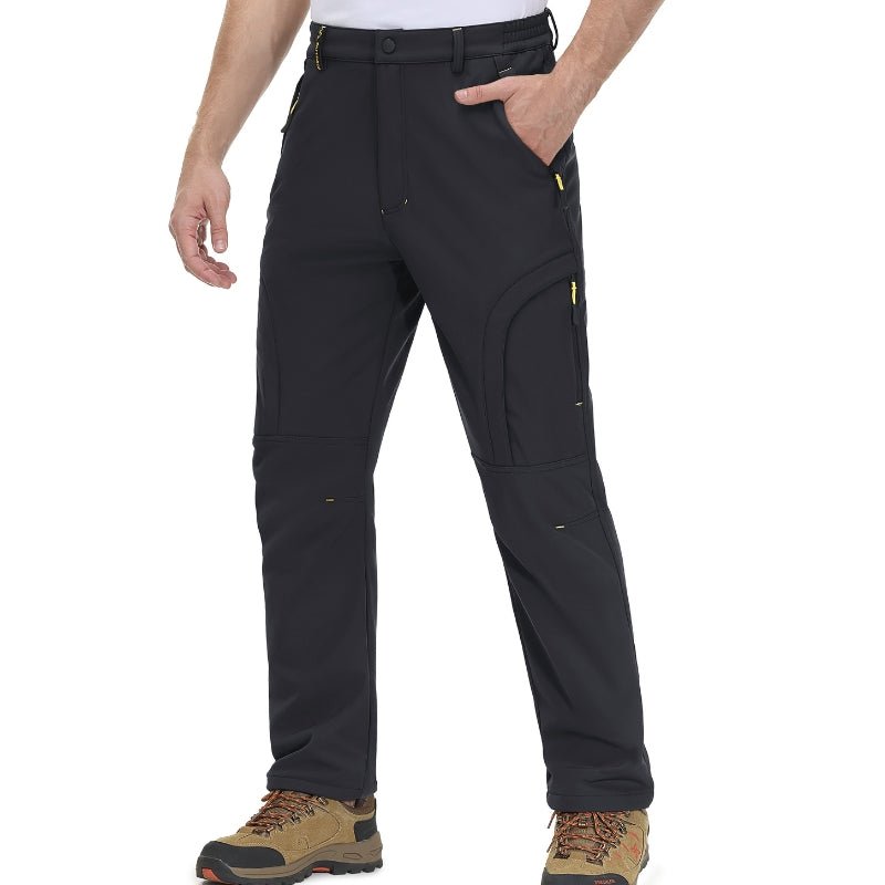 Pantalones térmicos para hombre,
impermeable e a prueba de viento - preta