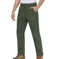 Pantalones térmicos para hombre,
impermeable e a prueba de viento - verde