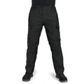 Pantalón táctico para hombre, tejido ripstop, resistente al desgaste - Negro