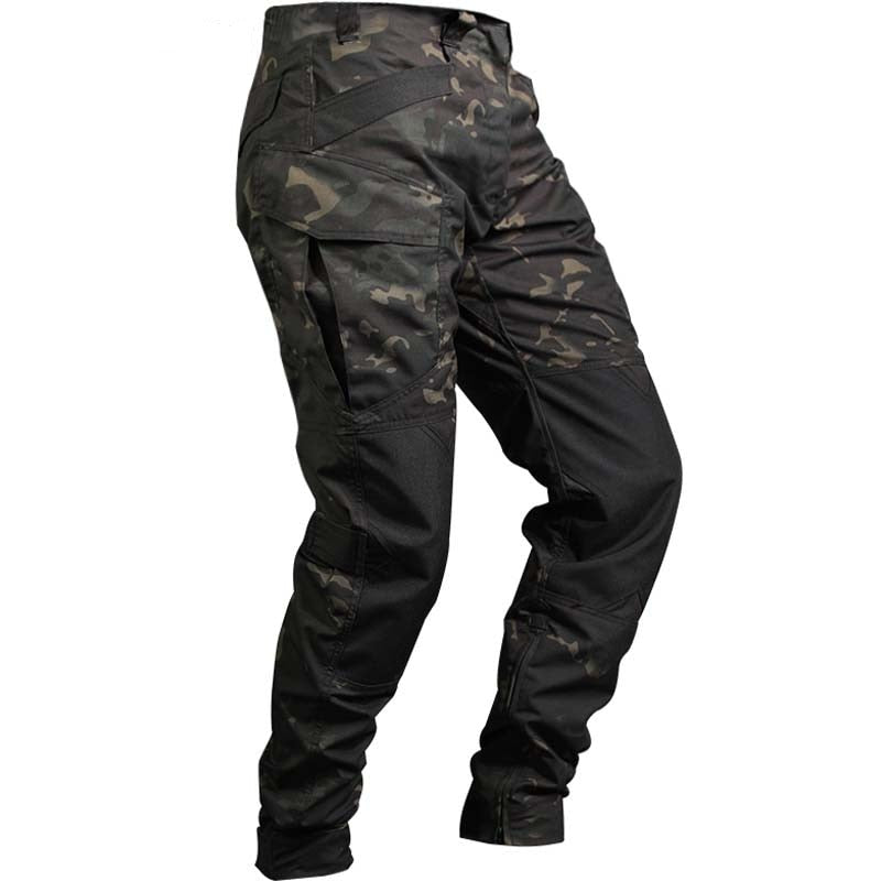 Pantalón de hombre con rodillas reforzadas - Negro