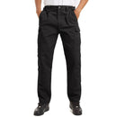 Pantalones de hombre con cintura elástica en los laterales,
Durable, resistente al viento y al agua - negro