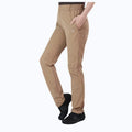 Pantalón cargo para mujer, laterales de la cintura elásticos, cortes en las piernas para mayor libertad de movimiento - caqui