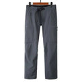 Pantalón térmico impermeable para hombre, con forro polar - Gris