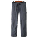 Pantalón térmico impermeable para hombre, con forro polar - Gris