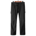 Pantalón térmico impermeable para hombre, con forro polar - Negro