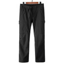 Pantalón térmico impermeable para hombre, con forro polar - Negro