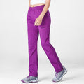 Pantalón térmico fabricado en poliéster, elastano, impermeable y cortavientos, color púrpura