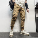 Pantalón cargo para hombre tejido 100% algodón, color caqui