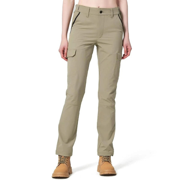 Pantalón duradero de tejido ripstop con protección UPV 50+ para mujer, color caqui