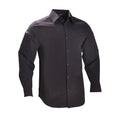 Camisa de manga larga para hombre transpirable y de secado rápido, color negro