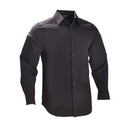 Camisa de manga larga para hombre transpirable y de secado rápido, color negro