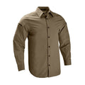 Camisa de manga larga para hombre transpirable y de secado rápido, color caqui