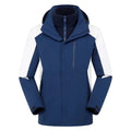 Chaqueta Harris cortavientos de hombre con capucha e impermeable azul marino