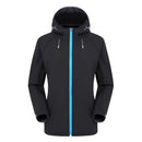 Chaqueta Kessler cortavientos de mujer monocolor de alta resistencia negra