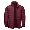 Chaqueta Level térmica monocolor acolchada para hombre vino