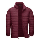 Chaqueta Level térmica monocolor acolchada para hombre vino