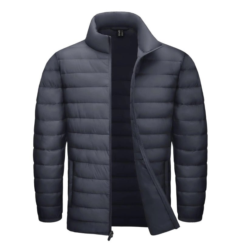 Chaqueta Level térmica monocolor acolchada para hombre gris oscuro